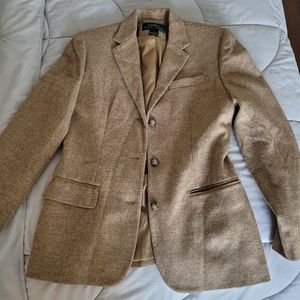 Tan wool blend jacket